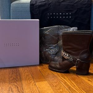 Vera Wang Lavender Brown Boot Size 7